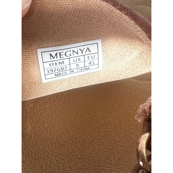 MEGNYA Orthotic Sandals Womens Sz 7.5 Brown Vegan Plantar Fasciitis Flat Feet Ho - Picture 10 of 13